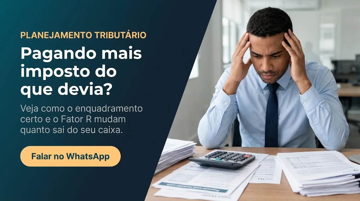Empresário em dúvida entre Simples Nacional e Lucro Presumido conversando com a Assertiva em Maceió